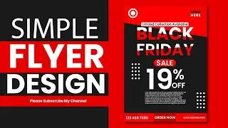 Black Friday Flyer Design In Adobe Illustrator || Banner Design || Flyer Design | Graphics Design