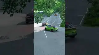Highway Crash Test 89 &ndash; High speed Race gone Wrong #beamngdrive  #shorts
