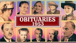 Deaths in 1953s Part 01 OBITUARIES TV