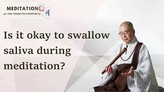 (EN SUB) [Meditation Q&A] Is it okay to swallow saliva during meditation?