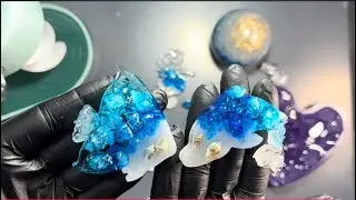 Easy Rock Salt Resin Art using @Resiners_Official  dual head mixer 