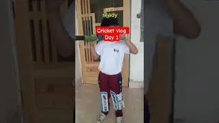 day 1 cricket player#cricket#cricketlover#vlog