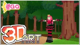 This one pixel art tree is gonna go far [3D art]