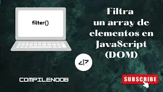 Filtra un array de elementos en JavaScript (DOM)