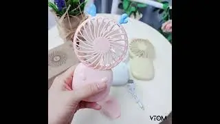 VTOM Rechargeable Portable Mini Fan USB Charge Battery Adjustable Wind Speed Small Handheld Fans