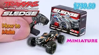How to make a mini Traxxas Sledge rc truck. Miniature for DollHouse