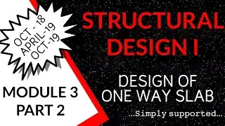 5015- STRUCTURAL DESIGN 1- DESIGN OF ONE WAY SLAB- SIMPLY SUPPORTED -QUESTION PAPER SOLVING- PART 2