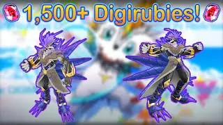 *1,500+ Digirubies* I CAN'T BELIEVE I PULLED 3 OF THEM! 😡 (Rasenmon Anniv. Banner) | Digimon ReArise