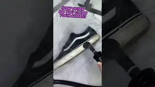 VANS OLD SKOOL CLEANING ASMR #shorts #fyp #asmr
