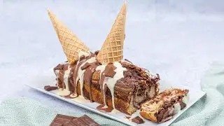 Rise & Shine Ice Cream Cake! Made with Dalgona candy ☀️🎂