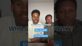 Rico Dowdle or Chuba Hubbard? The age old question