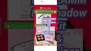 💥 Myglamm today's Loot coupon code💥eyeshadow kit & liquid eyeliner Coupon code #shorts #myglamm