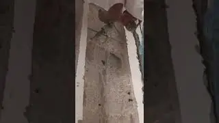 tips for a bigginers || using a jackhammer on a concrete wall  chipping