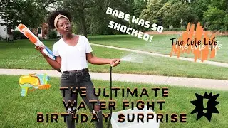 The ULTIMATE WATER FIGHT | Birthday Surprise !!