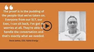 Client Success Stories - Executive Search Testimonial CEO Valda Energy.