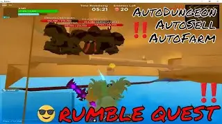 Roblox | Rumble Quest AutoFarm Script | Latest Update | Autosell, AutoDungeon, and Many MORE.