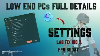 GAMELOOP PUBG MOBILE BEST SETTINGS FOR LOW END PC || FPS BOOST|| IN URDU\HINDI 2022