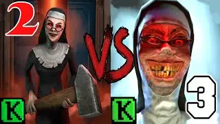 Evil Nun 2 : Stealth Scary Escape Game Adventure VS Evil Nun 3