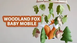 Woodland Fox Cot Mobile - Handmade Baby Mobile | ChilDreams