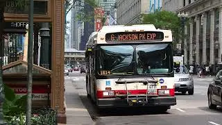 Chicago Transit Authority 2008 New Flyer DE60LF Hybrid Artic 4111 On The 6