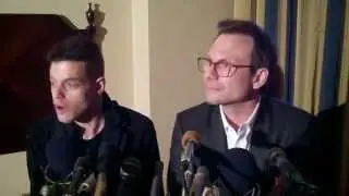 Rami Malek & Christian Slater on Mr Robot & Tech Paranoia