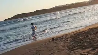 Karate beach training, Goju Kensha kata - September 2023