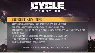 The game and its shitty server is Shutting down