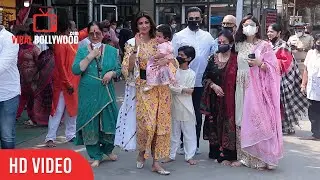 Samisha's First Birthday With Whole Family at Siddhi Vinayak Temple | Shilpa Shetty, Raj Kundra