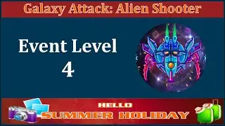 Galaxy Attack Alien Shooter Summer Event 2021 | Event Level 4 | Scarabaeinae Boss | Zambario Gamers