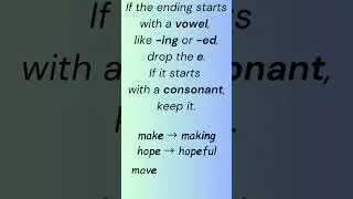 The silent E. Spelling rules #spellingchallenge #englishlanguage
