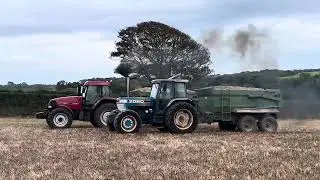 Tractor Pull - Plenty Of Smoke - Case IH 110 Vs Ford!!!!!!!