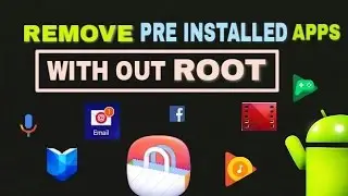 How to remove pre installed apps in android mobile | telugu