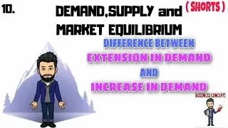 Difference Between Extension In Demand And Increase In Demand #Shorts