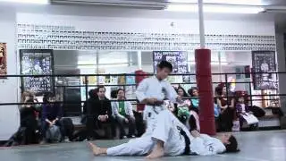 Aidan Lok Shotokan Karate Shodan Blackbelt Test at Kai Leung's Shotojuku January 2014