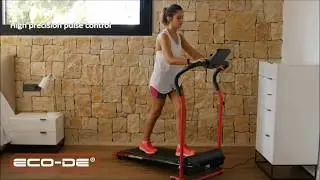 ECO-DE&reg; Cinta de Andar y Correr 1000 watts con puls&oacute;metro, Panel de Control ECO-2590
