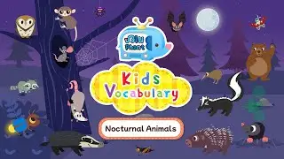 20 Nocturnal Animals Vocabulary Flashcards for Kids 🌙🦉 Learn Animal Names and Play a Shadow Quiz!