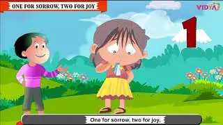 Step-by-Step Rhymes 16 | One For Sorrow | Kids Channel | Vidya Prakashan | Vidya TV | Fun