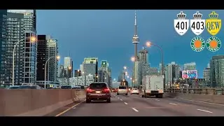 Toronto Freeways at Dusk - Hamilton to Oshawa via Downtown Toronto (April 2024) - 2024/34