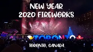 New Year's Eve 2020 Fireworks - Happy New Year - Toronto, Canada