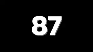 87 Second Countdown Timer With Sound Effect