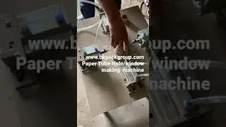Paper tube hole making machine window gap opening machine
