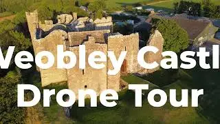 Weobley Castle  , Gower , Drone tour | DJI Mavic Mini DRONE HD Film