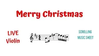 MERRY CHRISTMAS 🎄 LIVE Violin Tutorial | Scrolling Violin Sheet Music | Ed Sheeran & Elton John