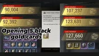 Opening 5 black gold cards, trying to get aug in badlanders