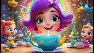 Polly Puso la Tetera en la Fiesta del T&eacute; Encantada | Spanish Nursery Rhyme | Kids Song