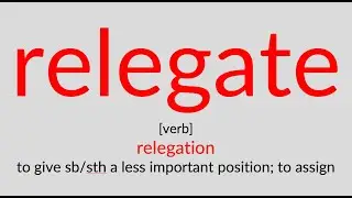 relegate