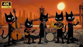 BLACK CATS Deep Bass Jazz Nights &mdash; The Most Relaxing Pomodoro Partner for Deep Focus