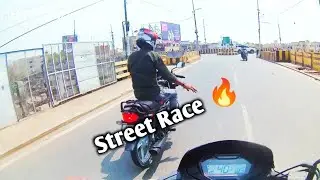 Street Race Sp125 || Traffic Close Call🔥
