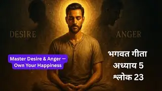 Master Desire & Anger &mdash; Krishna&rsquo;s Formula for Real Happiness | Bhagavad Gita 5.23 Explained Hindi