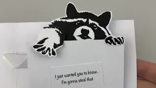 I&rsquo;m gonna steal that - Trash panda Meme pop-up card
